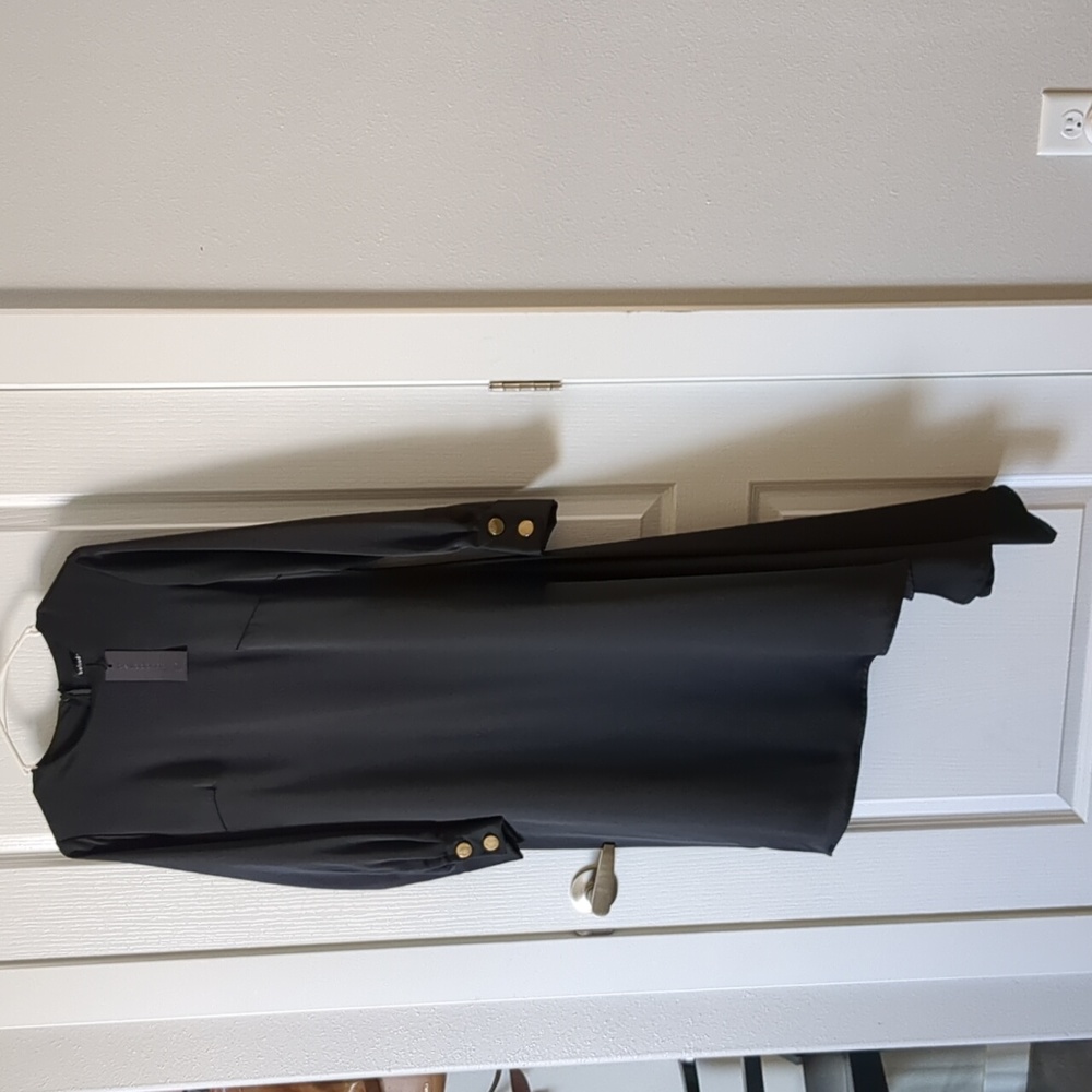 Belladonna Black Formal Dress with side-drop hem S